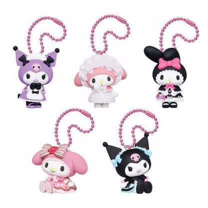 sanrio my melody kuromi mini figure keychain sweet lolita ver gashapon ACG GO