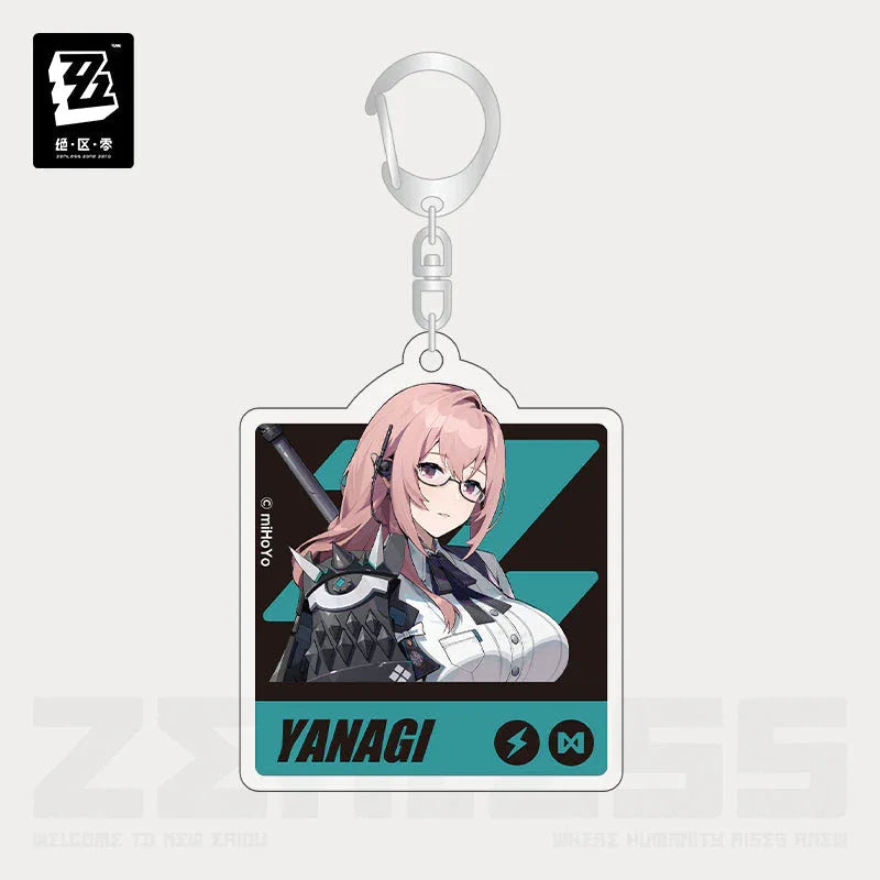 Section 6 Daily Series Acrylic Keychain Zenless Zone Zero Tsukishiro Yanagi ACG Go Anime www.acg-go.com Akira, Asaba Harumasa, Eous, Hoshimi Miyabi, Pendant & Keychain, Rin, Soukaku, Tsukishiro Yanagi