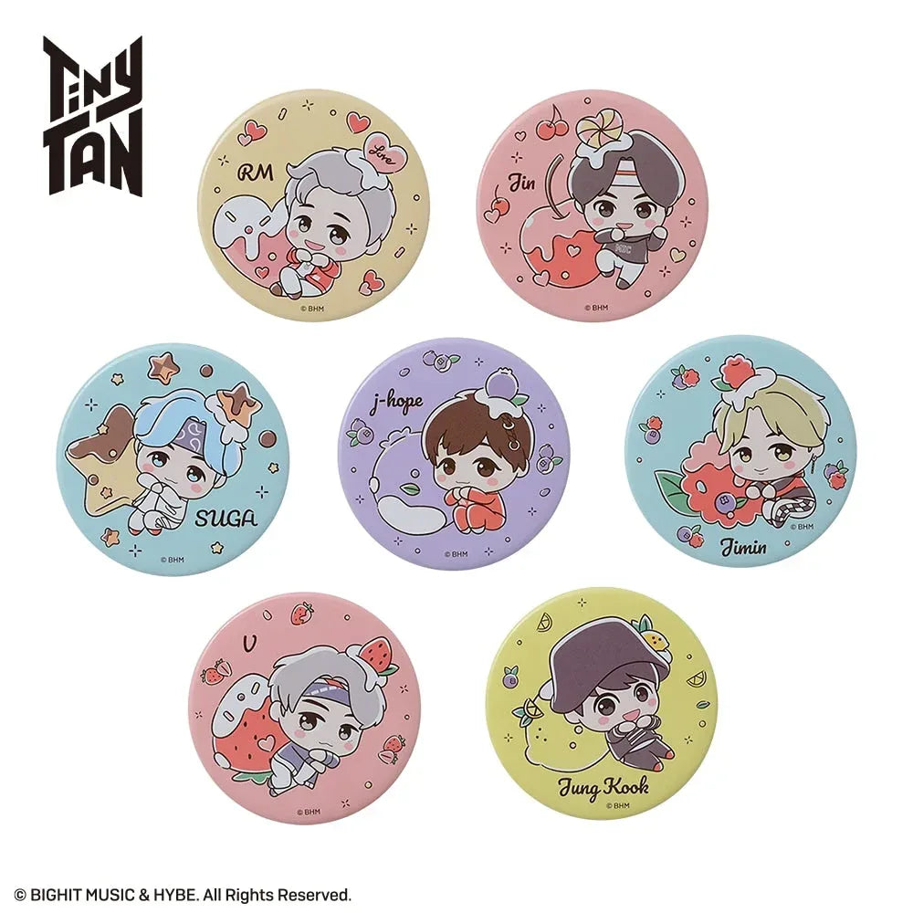 BTS TinyTAN Sweet Time Badge RM ACG Go Anime www.acg-go.com Badge, J-hope, Jimin, Jin, Jung Kook, RM, SUGA, V