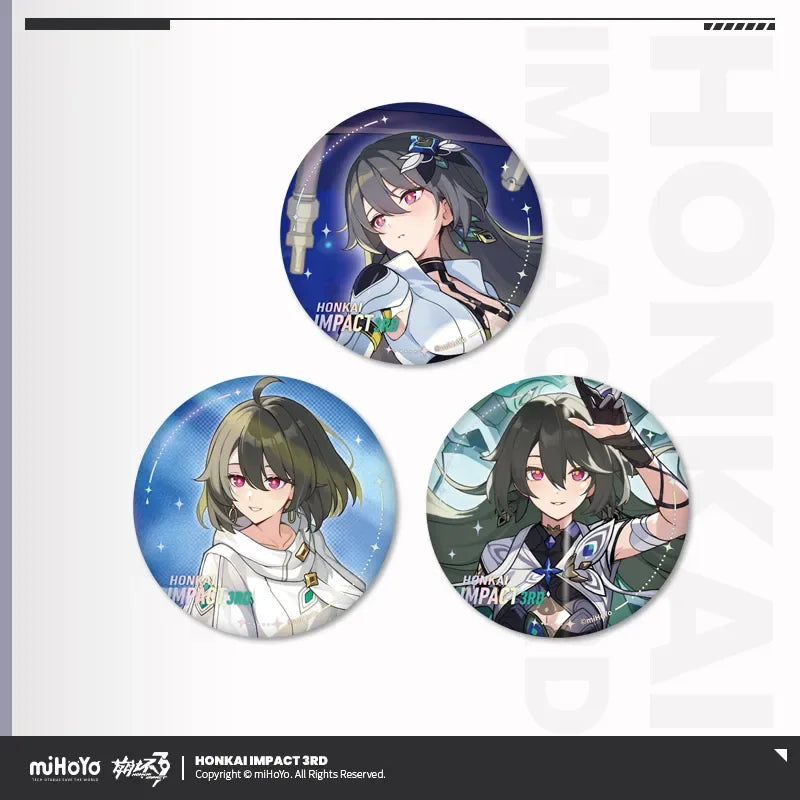 Stigmata Series Tinplate Badge Set Vol.2 Honkai Impact 3rd Lone Planetfarer ACG Go Anime www.acg-go.com Badge, Honkai Impact 3rd