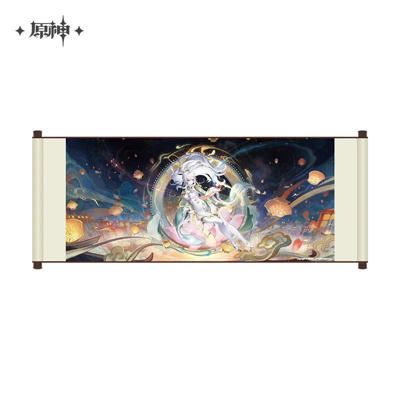 Genshin Impact A Traveler on Winter's Night Series Merch Scroll Painting ACG Go Anime www.acg-go.com Art Decor, Badge, Columbina, Genshin Impact, Il Dottore, Pendant & Keychain, Sandrone, Varka, Wanderer, Zibai