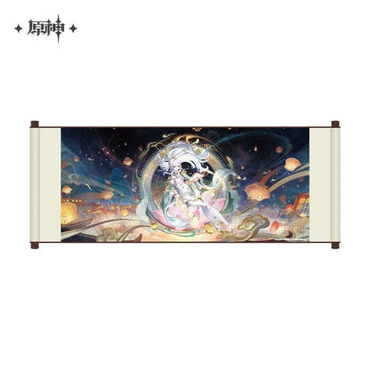 Genshin Impact A Traveler on Winter's Night Series Merch Scroll Painting ACG Go Anime www.acg-go.com Art Decor, Badge, Columbina, Genshin Impact, Il Dottore, Pendant & Keychain, Sandrone, Varka, Wanderer, Zibai