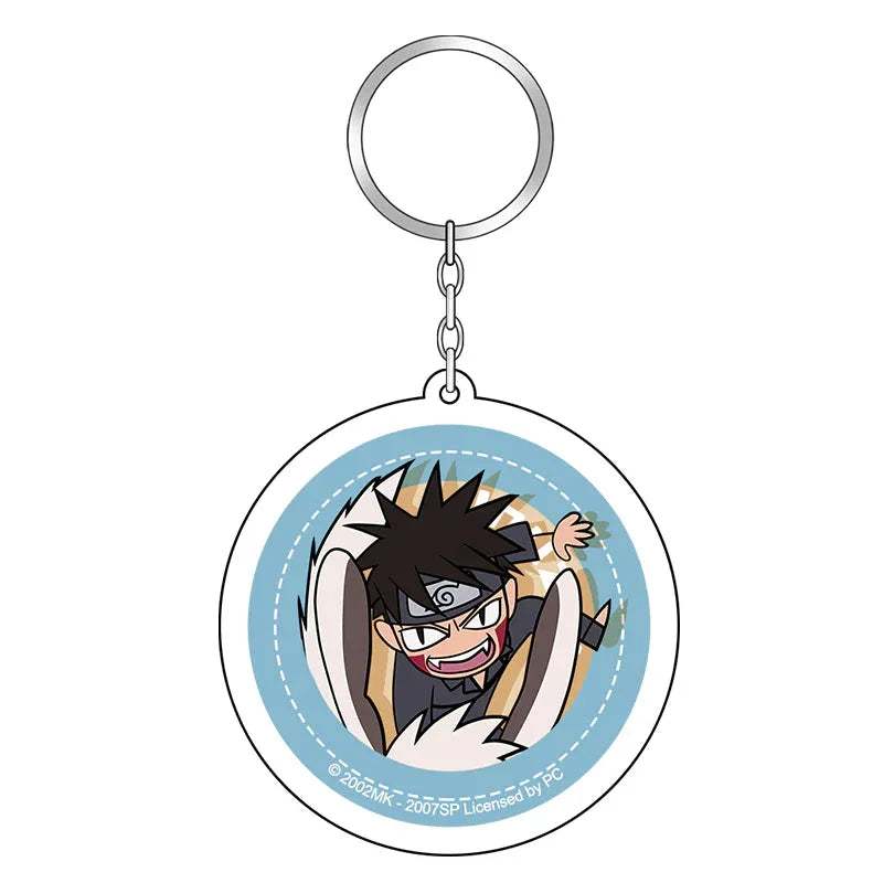 Keychain (Circle) Naruto Inuzuka Kiba ACG Go Anime www.acg-go.com Hatake Kakashi, Naruto Uzumaki, Pendant & Keychain, Sasuke Uchiha