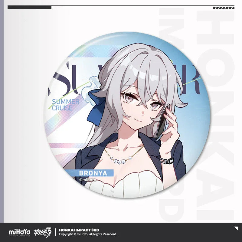 Summer Cruise Series Vol. 5 Badge Honkai Impact 3rd Bronya ACG Go Anime www.acg-go.com Badge, Bronya, Fu Hua, Herrscher of Sentience, Kiana, Raiden Mei, spo-cs-disabled, spo-default, spo-disabled, spo-notify-me-disabled