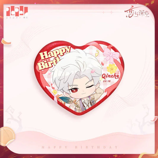 Sylus 2025 Happy Birthday Where Hearts Live Series Chibi Tinplate Badge Love and Deepspace Sylus ACG Go Anime www.acg-go.com Badge, spo-cs-disabled, spo-default, spo-disabled, spo-enabled, spo-notify-me-disabled, spo-notify-me-enabled, Sylus