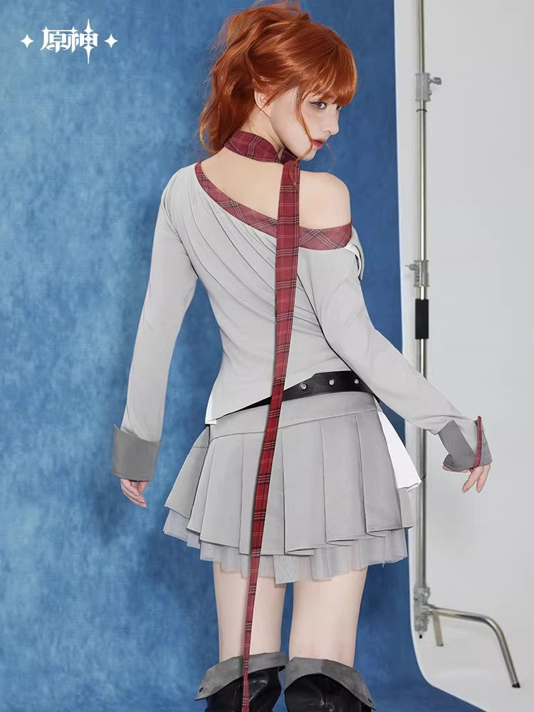 Genshin Impact Tartaglia Theme Impression Series Asymmetrical Long-Sleeve Knitwear