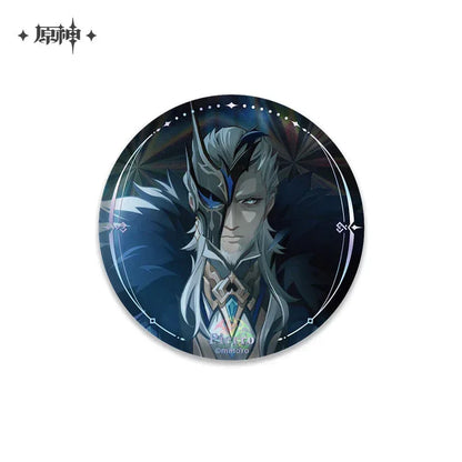 Genshin Impact A Winter Night's Lazzo Series Merch Badge - Pierro ACG Go Anime www.acg-go.com Arlecchino, Art Decor, Badge, Columbina, Il Capitano, Il Dottore, Pantalone, Pierro, Pulcinella, Sandrone, Tartaglia