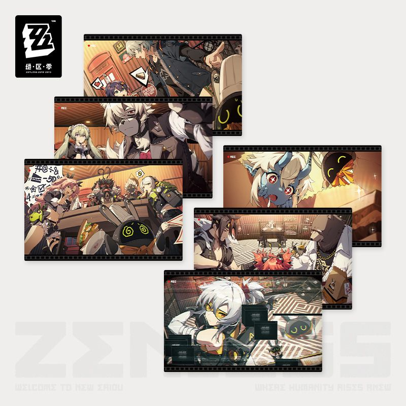 Zenless Zone Zero Emoji Stickers 16 Pcs & Postcards 6 Pcs (Not For Sale)