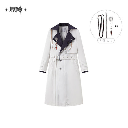 Frost and Flame Series Fatui Harbinger Impression Long Coat