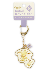 Initial Keyholder Pikachu Letter Keychain