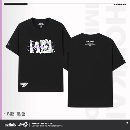 Honkai Impression Graduation Trip Series Short Sleeve T-Shirt Honkai Impact 3rd Black Ver.B / XXL ACG Go Anime www.acg-go.com Apparel, Honkai Impact 3rd, T-shirt