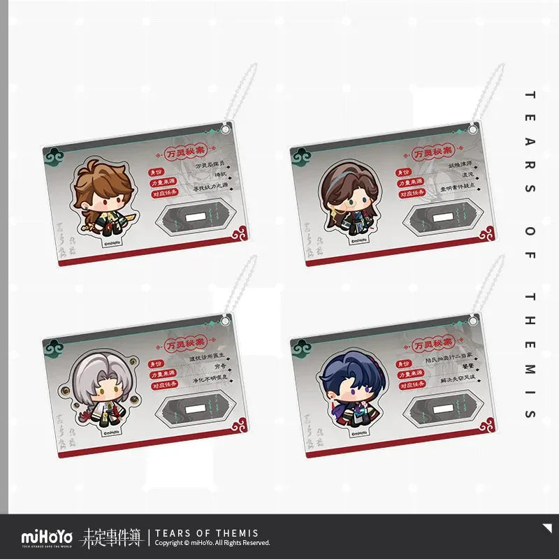Omni Spirits Bureau: Dark Fates Series Abnormal Records Chibi Standee Pendant Tears of Themis ACG Go Anime