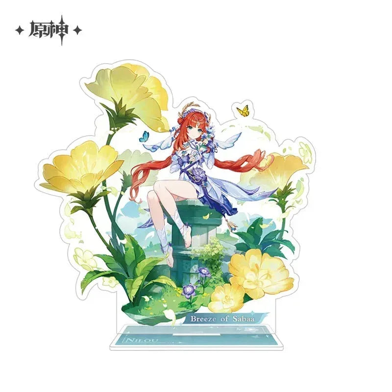 Genshin Impact Teyvat Style Series Merch Stand: Nilou - Orchid's Evening Gown ACG Go Anime www.acg-go.com Badge, Character Artwork, Diluc, Fischl, Ganyu, Kaeya, Kamisato Ayaka, Keqing, Kirara, Klee, Lisa, Neuvillette, Nilou, Ningguang, Shenhe, Stand, Xingqiu, Yaoyao