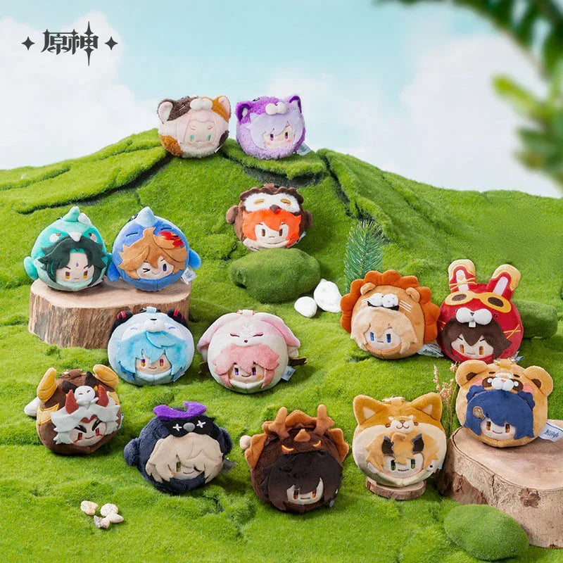 Genshin Impact Teyvat Zoo Theme Plush Toy Diluc ACG Go Anime www.acg-go.com Amber, Arataki Itto, Diluc, Diona, Fischl, Ganyu, Jean, Keqing, Plush, Tartaglia, Thoma, Xiangling, Xiao, Yae Miko, Zhongli