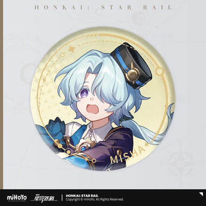 the destruction character warp artwork tinplate badge ACG GO
