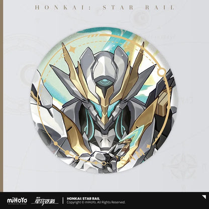 the destruction character warp artwork tinplate badge ACG GO