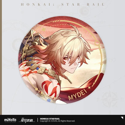 the destruction character warp artwork tinplate badge ACG GO