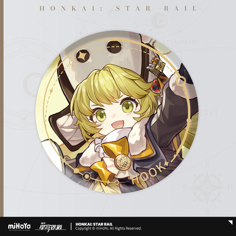 the destruction character warp artwork tinplate badge ACG GO