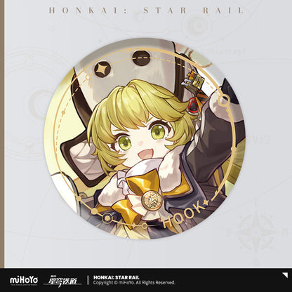 the destruction character warp artwork tinplate badge ACG GO