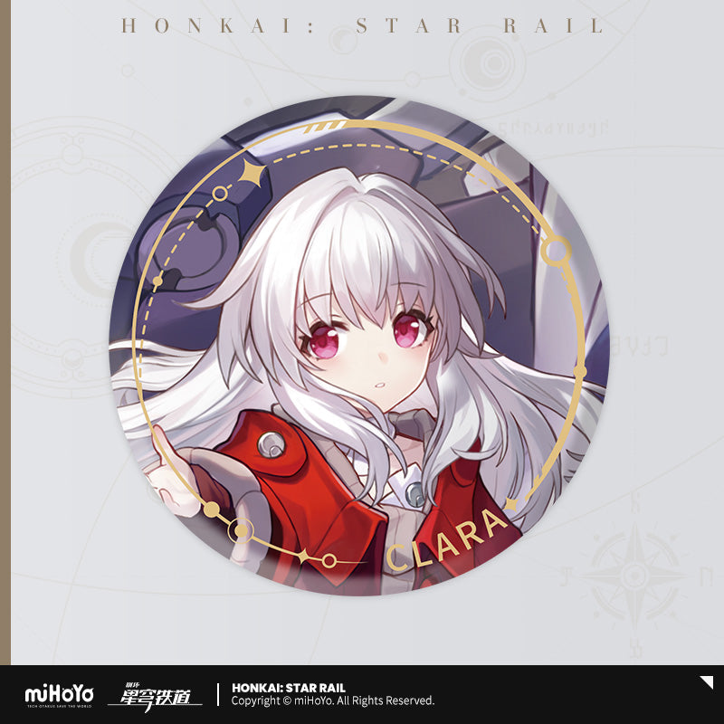 the destruction character warp artwork tinplate badge ACG GO