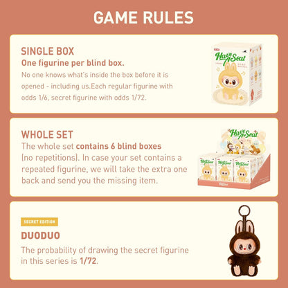 the monsters have a seat series plush toy mystery box ACG GO