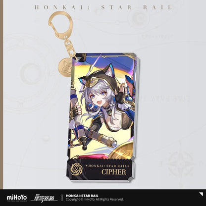 the nihility character warp artwork acrylic keychain ACG GO