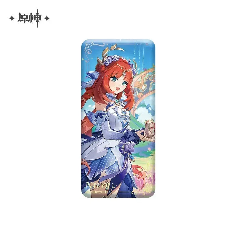 Genshin Impact Theme Series Character Square Badge Nilou ACG Go Anime www.acg-go.com Alhaitham, Arlecchino, Badge, Clorinde, Cyno, Event Artwork, Furina, Kaveh, Kirara, Navia, Neuvillette, Nilou, Sigewinne, Tighnari, Wanderer, Wriothesley