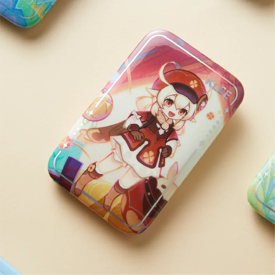 Genshin Impact x Wanda Film "Magic Screen Journey: A Date with Light and Shadow" Square Pin Badge Klee - B ACG Go Anime www.acg-go.com Badge, Genshin Impact, Klee