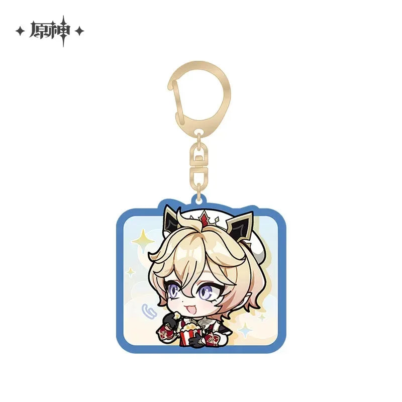 Genshin Impact Mondstadt Chibi Emojis Series Keychain Durin ACG Go Anime www.acg-go.com Barbara, Durin, Eula, Jean, Klee, Mika, Mondstadt, Pendant & Keychain, Sucrose, Venti