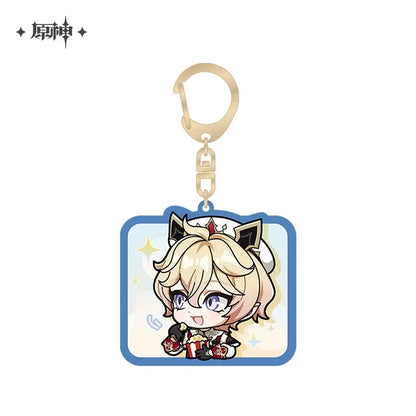 Genshin Impact Mondstadt Chibi Emojis Series Keychain Durin ACG Go Anime www.acg-go.com Barbara, Durin, Eula, Jean, Klee, Mika, Mondstadt, Pendant & Keychain, Sucrose, Venti