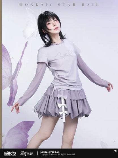 Honkai: Star Rail Castorice Theme Impression Series Faux Two-piece T-shirt