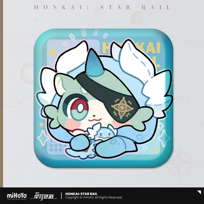 Honkai: Star Rail Pom-Pom Exhibition Series Square Tinplate Badge