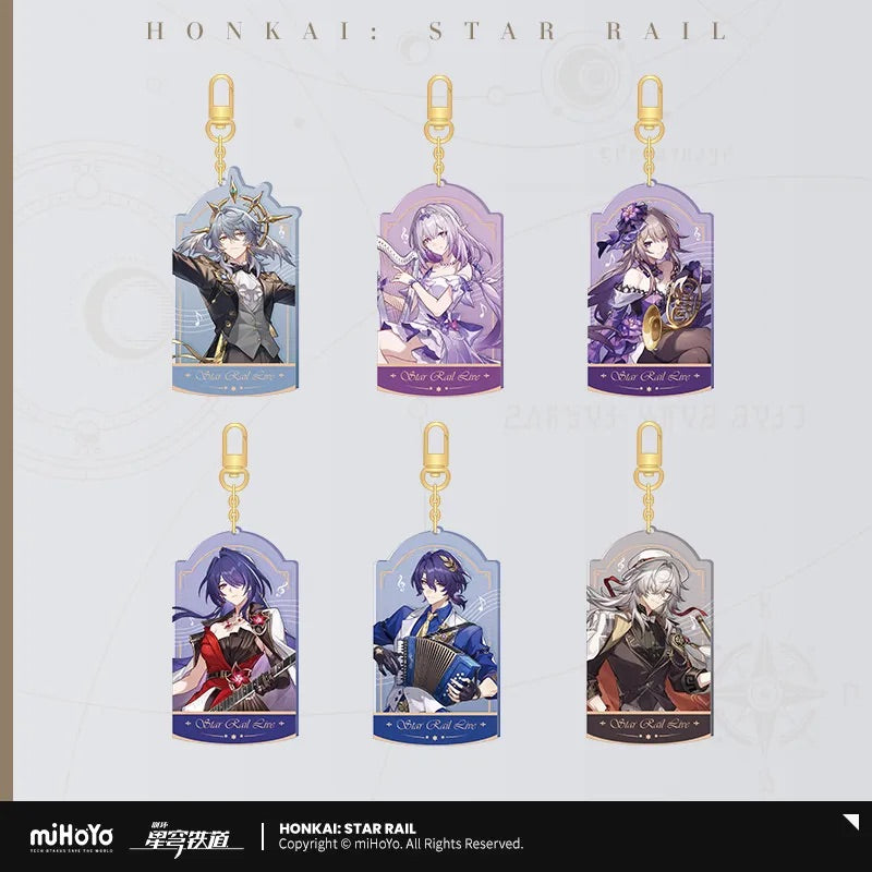 LIVE Series Quicksand Acrylic Keychain