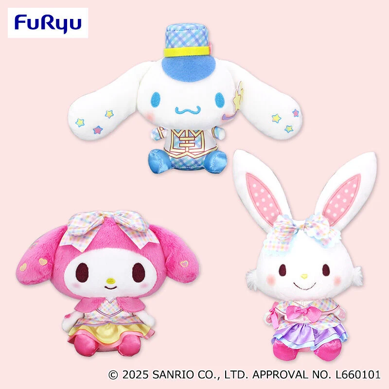 Furyu Sanrio Characters Ichigo Shimbun No. 640 Collaboration Plush Toy