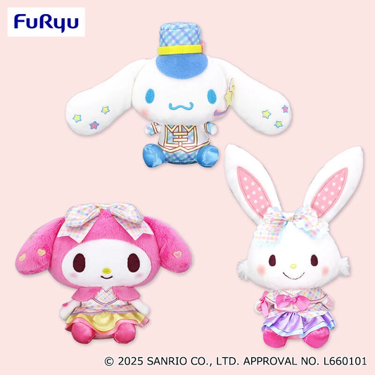 Furyu Sanrio Characters Ichigo Shimbun No. 640 Collaboration Plush Toy