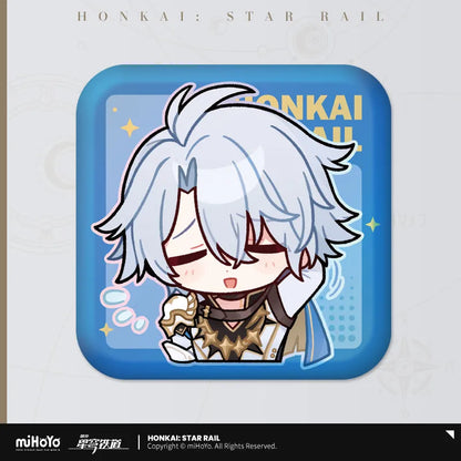 Honkai: Star Rail Pom-Pom Exhibition Series Square Tinplate Badge