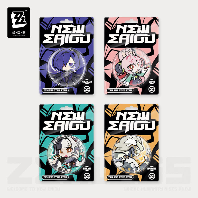 Zenless Zone Zero New Eridu Series Krampus Chibi Tinplate Badge