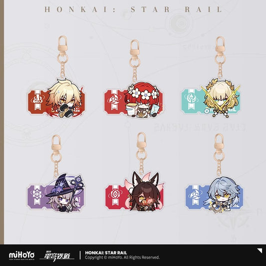 Pom-Pom Exhibition Series Acrylic Keychain