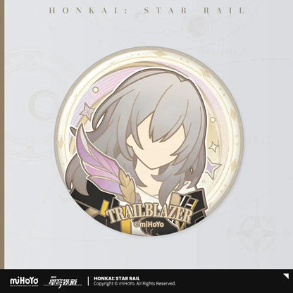 Honkai: Star Rail Trailblazer Write Series Tinplate Badge Trailblazer Stelle (Female) ACG Go Anime www.acg-go.com Badge, Caelus, Honkai: Star Rail, Stelle, Trailblazer