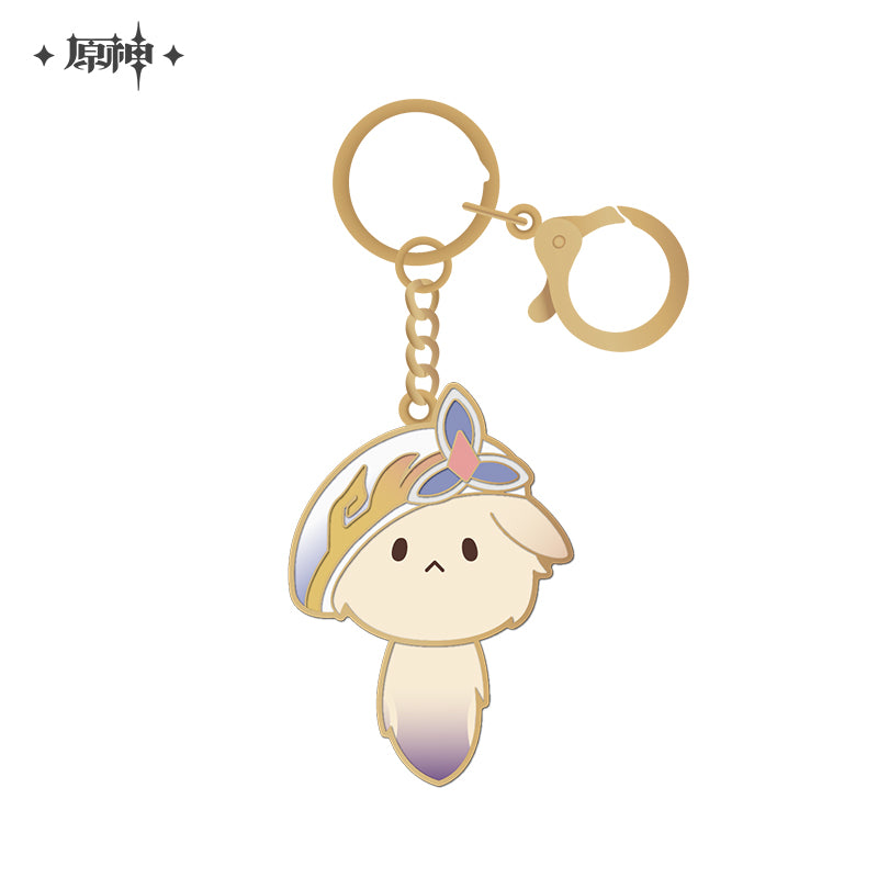 Genshin Impact Tea Party Companion Dodoco Metal Keychain