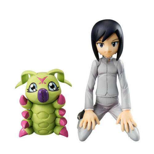 G.E.M Series Adventure Ken Ichijozi & Wormmon Figure Digimon Ken Ichijozi & Wormmon (Without Card) ACG Go Anime