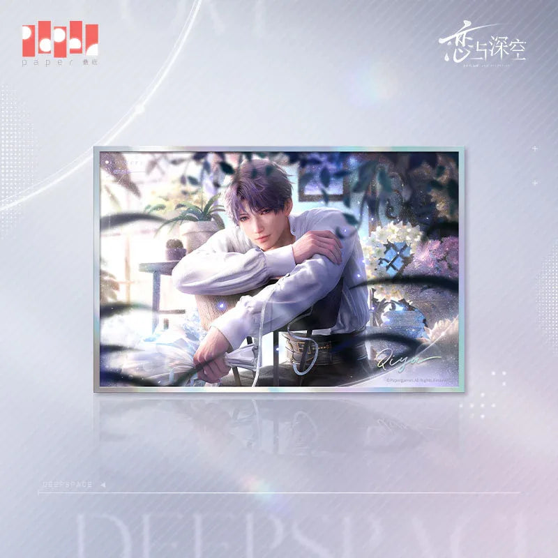 Echo of Abyssal Sky Series Glittering Shikishi Cardboard Love and Deepspace Rafayel ACG Go Anime www.acg-go.com Art Decor, Love and Deepspace, Rafayel, Sylus, Xavier, Zayne