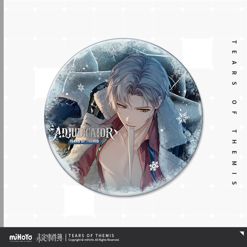 Judgment On The White Expanse Series Tinplate Badge