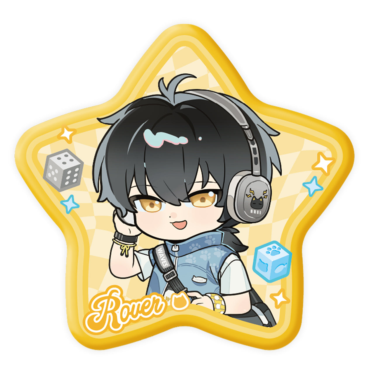 Somnoire Echoes Series Chibi Specially Shaped Tinplate Badge (Rover, Cartethyia, Lupa)