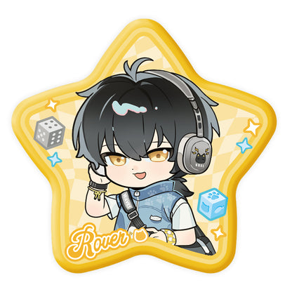 Somnoire Echoes Series Chibi Specially Shaped Tinplate Badge (Rover, Cartethyia, Lupa)