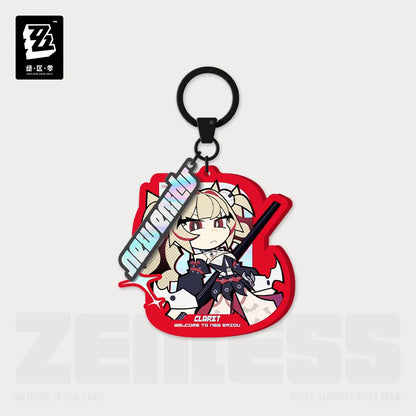 Zenless Zone Zero New Eridu Series Flint Workshop Chibi Acrylic Keychain