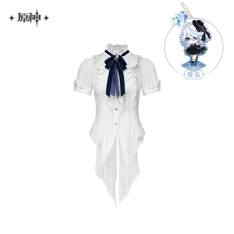 Furina Theme Impression Series Short Sleeved Waist Slimming Shirt