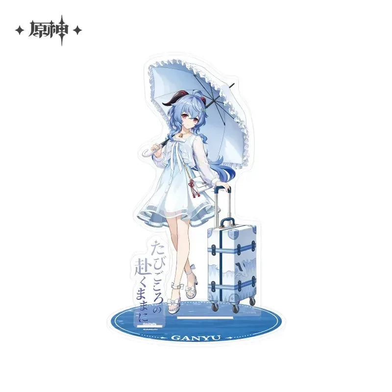 Genshin Impact Serene Sea Wanderings Series Merch Standee ACG Go Anime www.acg-go.com Art Decor, Badge, Electronics, Folder, Gaming Mouse Pad, Ganyu, Household, Pendant & Keychain, Pillow, Stand, Stationary