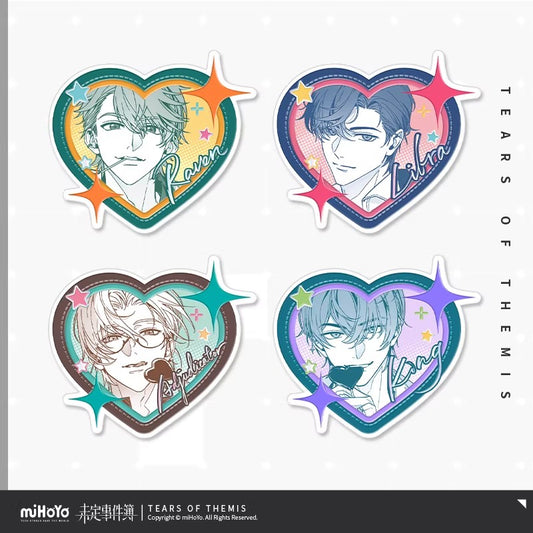 Tears of Themis Love Trajectory Series Embossed Paper Badge