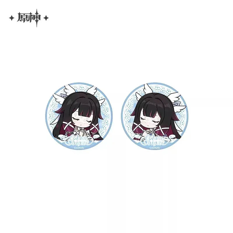 Genshin Impact Columbina Blessing of the Welkin Moon Series Glittering Shikishi Badge Mystery Box Random One ACG Go Anime www.acg-go.com Badge, Columbina, Genshin Impact, Mystery Box